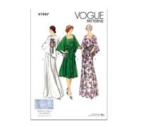 Vogue Patterns V1947Y5 - Vestido de noche vintage de los años 70 Y5 (18-20-22-24-26)