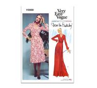 Vogue V2000H5 - Vestido cruzado DVF para mujer por Diane von Furstenberg H5 (6-8-10-12-14) individual multicolor