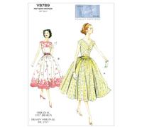 Vogue Patterns V8789 - Patrones de Costura para Vestidos con fajín de Mujer (Tallas 42 a 50)