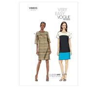 Vogue Patterns V8805 - Patrones de Costura para Vestidos de Mujer (Tallas 44 a 52)