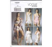 Vogue Patterns V8888 - Patrones de Costura para Batas, Camisones y Pijamas de Camiseta y pantalón Corto de Mujer (Tallas 42 a 48)