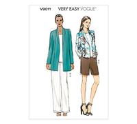 Vogue Patterns V9011 ZZ - Patrones de Costura para Chaquetas, Pantalones y Pantalones Cortos (Tallas L, XL y XXL), Multicolor