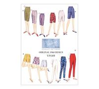 Vogue Patterns V9189A50 Vogue Pattern 9189 Cortos y Pantalones de señoras,Tallas 6-14, Lino, Multicolor, A5 (6-8-10-12-14)