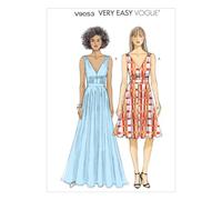 Vogue Patterns Vogue Pattern 9053, Vestido de Mujer, Tallas, Jersey, Multicolor, A5 (6-8-10-12-14)