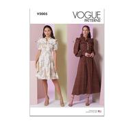 Vogue V2005U5 Vestido de mujer en dos longitudes con variaciones de manga U5 (16-18-20-22-24)