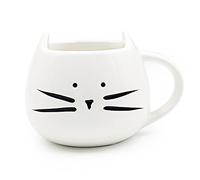 Voguecase® Blanco y Negro Taza Creativa Taza Mug Tazón Copas de Cerámica para Café, Leche, Agua, Jugo (Blanco)