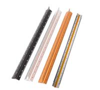 Vogueing Tool - Regla de báscula de plástico, regla triangular profesional para arquitectos e ingenieros, escala 1:20, 1:25, 1:50, 1:75, 1:100, 1:125-Multicolor