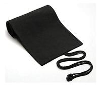 Vogueingtool Estuche de lona enrollable, rollo para lápices, lona color negro, estuche enrollable multiuso, gran capacidad, organizador de lápices, 36 lápices