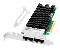 Vogzone Adaptador de red convergente Intel 10Gb PCI Express* v3.0. 8GT/s x8 Ethernet, 10 Gigabit Ethernet Server NIC 4X RJ45 Puertos Intel XL710BM1 Chip LAN Card, comparado con Intel X710-T4