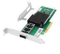 Vogzone Adaptador de red convergente Intel XL710-QDA1 40GbE (NIC), PCI Express 3.0 x8 de perfil bajo - 40 Gigabit puerto único QSFP, con controlador Intel XL710-AM1, comparar con Intel XL710-QDA1