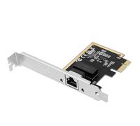 Vogzone Adaptador de servidor de tarjeta de red PCI-e Gigabit NIC 1G con chipset Realtek RTL8111H compatible con Windows Server/Linux/VMware, puerto RJ45 único, 10/100/1000Mbps, PCI-Express X1