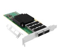 Vogzone Nic Inteligente Ethernet de 200 GB con chipset Mellanox ConnectX-6 DX, PCIe 4.0 x16 con Infiniband QSFP56 x 2 de 200 GB, en comparación con NVIDIA Mellanox MCX653106A-HDAT-SP InfiniBand/VPI