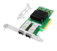 Vogzone Tarjeta de red NIC de 25 GbE para VG-MCX4121A-ACAT con chipset Mellanox ConnectX-4 Lx, adaptador de servidor Ethernet PCIe 3.0 x8, 2 puertos SFP28 compatibles con RDMA