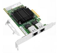Vogzone Tarjeta de red PCI-E NIC de 10 GB para Intel E610-XT2, puertos RJ45 duales de cobre de 2.5GbE/5GbE/10GbE, con chip Intel E610-XAT2, adaptador Ethernet PCI Express 4.0 X4 de 10GbE compatible