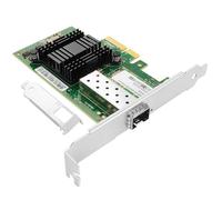 Vogzone Tarjeta de red PCI-E NIC de 10 GB para Intel X520-DA1/E10G42BTDA, puerto SFP+ único de 100MbE/1GbE/10GbE, con chip Intel 82599EN, adaptador Ethernet PCI Express 2.0 X4 de 10GbE compatible con