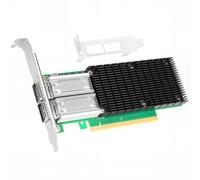 Vogzone Tarjeta NIC de 100 GbE para Mellanox MCX456A-ECAT, PCIe 3.0 x16 100 Gb VPI Ethernet NIC con chipset Mellanox ConnectX-4, tarjeta de red dual QSFP28 IB compatible con RDMA