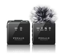 VOHALO Micrófono Lavalier inalámbrico con monitorización en Tiempo Real Audio Ducking acompañamiento reverberación Silencio cancelación de Ruido Bluetooth Mic para iPhone iPad Android Phone PC