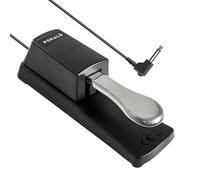 VOHALO Pedal de sustain Universal para teclados MIDI Pianos digitales Pedal interruptor de polaridad 2M Cable