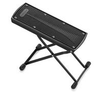 VOHALO Reposapiés para guitarra 6 niveles ajustables con almohadilla de goma antideslizante plegable para guitarra clásica, acústica, eléctrica