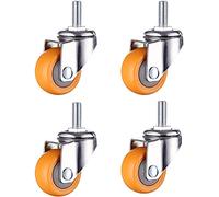 VOHJIXJYW Muebleros con Freno, rotación de 360 Grados, Rueda Dentada roscada M8/M10, para Silla de Oficina, Tornillos universales de 38 mm