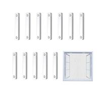 Voiakiu 12 Clips de fijación de Pantalla,Clip Magnético para Mosquiteras - Clips de fijación de Pantalla de 12 Piezas para Redes de Malla de Cortina, sin Rastro y sin instalación de perforación