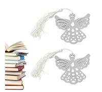 Voiakiu 2 ángel | Marcapáginas con Borlas | 2 uds Regalos Recuerdo Fiesta Boda para la colección Amantes los Libros, Bonitos muestras