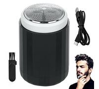 Voiakiu Afeitadora eléctrica de viaje, mini maquinilla de afeitar para hombres, afeitadora portátil recargable, afeitadora para hombres con barba corta, afeitadora, recortar, cuidar y afeitar
