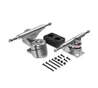 Voiakiu Camiones de Skate | Ejes de Skate pulidos - Camiones de aleación de Aluminio para monopatín, Camiones de monopatín estándar pulidos duraderos para YOW Meraki