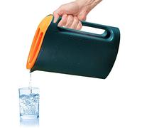 Voiakiu Jarra para Bebidas con Tapa | Agua 2,2 l para Zumo casero - té Helado Transparente para Agua fría y Caliente, té Ver, Limonada, Jugo, Ligero