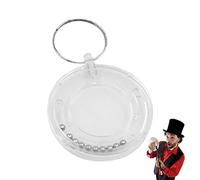 Voiakiu Magia con Monedas | Retire el Llavero del Rompecabezas Monedas,Juguete Moneda Que desaparece, Accesorios mágicos Que desaparecen Monedas, Truco mágico Monedas