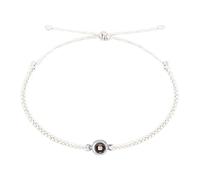 Voiakiu Pulsera con Imagen Interior - Pulseras con Foto Personalizadas para Mujeres y Hombres,proyección Fotos Pulseras Cuerda Ajustables con Circular 100 Idiomas I Love You Pulsera