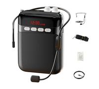Voice Amplifier, Pa Speaker, Lightweight Wearable Enhancer with Adjustable Strap, Portable System Long Battery, Voice Booster for Teachers Coaches Singers, 4.53x3.23x1.57 Inches