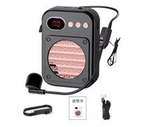 Voice Amplifier, Personal Microphone, Crystal Sound Rechargeable Battery Long Playback Lightweight Build Compact Design, Loud Voice Speaker for Teachers, Work 4.33x3.15x1.34 Inches