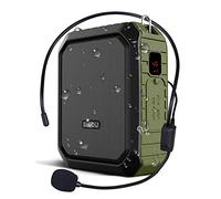 Voice Amplifier Portable with Wired Headset Microphone 18W 4400mAh Support Bluetooth Speaking Recording Waterproof Powerbank for Outdoors Teachers Tour Guide Whisper M800