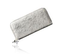 VOICE Cartera larga tipo Align hecha por NEW LIFE in Italy de piel de vacuno. Elegante y fácil de usar, funda vertical para tarjetas en caja de regalo, Oro, Minimalista