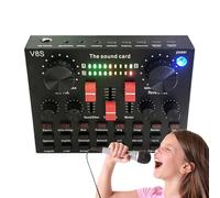 Voice Changer Board for PC, Compact Sound Board with Voice Effects, Practical DJ Sound Controller for Live Performance, Ideal for Streaming, and Audio Modulation