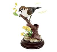 Voice-Controlled Interactive Parrot Toy, Electric Chirping Fun Electronic Pet, Suitable for Home Office Decoration(C)