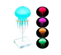 Voice-Controlled Jellyfishes Night Light Full-Color Gradient Bedside Lamp for Decorative Atmosphere Lighting