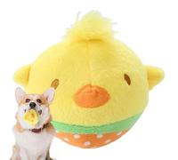 Voice Plush Dog Toy - 4.3x4.3x3.1in Squeaky Chew, Crinkle Interactive Toy for Puppies | Long Lasting Funny Sound Plush Play for Dogs Pets, Durable Entertainment Activity Encouraging Exercise Training