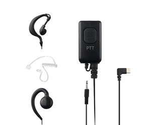 VOICEPING Flex - Auricular USB C con botón PTT y micrófono para MS Teams, Zello y otras aplicaciones Walkie Talkie en smartphones Android/iOS. Paquete de muestra