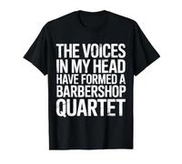 Voices In My Head Formed A Barbershop Quartet Camiseta gráfica económica, Hombre, Negro, L