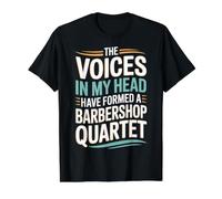 Voices In My Head Formed A Barbershop Quartet - Camiseta gráfica económica, Hombre, Negro, XL