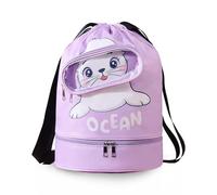 Voici et Voila Bolsa de Deporte con Cordón Nino Mochila Natacion Niña Mochila Piscina Gimnasio Playa Picnic Niña Bolsa Cuerdas Impermeable