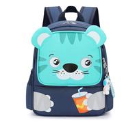 Voici et Voila Mochila Bebe Guarderia Niño Mochila 3 Años Niña Mochila Pequeña Mini Mochilas Niños Tigre Mochila Infantil 4 Años Pre-Escolar Verde 34x26x15cm
