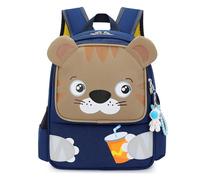 Voici et Voila Mochila Bebe Guarderia Niño Mochila 3 Años Niña Mochila Pequeña Mini Mochilas Niños Tigre Mochila Infantil 4 Años Pre-Escolar Marrón 34x26x15cm