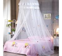 Voici et Voila Mosquitera Cama Dosel Cama Infantil Dosel Cuna Niña Bebe Niños Mosquitera Dosel Princesa Mosquitero para Matrimonial Cuna Individual Portatil y Mosquitos Blanco