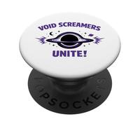 Void Screamers Unite Funny Space PopSockets PopGrip Adhesivo