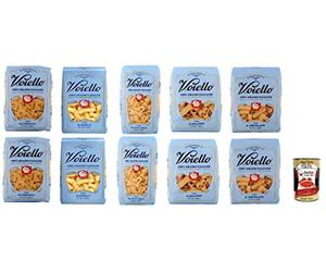 Voiello Pasta Pasta Paquete de prueba 100% italiana 10 x 500 g + Polpa Italian Gourmet 400 g