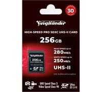 Voigtländer Prof SDXC de alta velocidad 256 GB (UHS-II, Cl10, U3, V90)