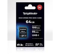 Voigtländer Prof. SDXC de alta velocidad, UHS-I, Cl10, U3, V30 (100/95 MB/s) 64 GB
